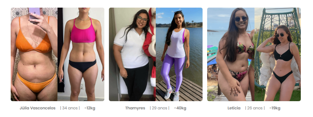 Transformação das alunas do Esquadrão Fit